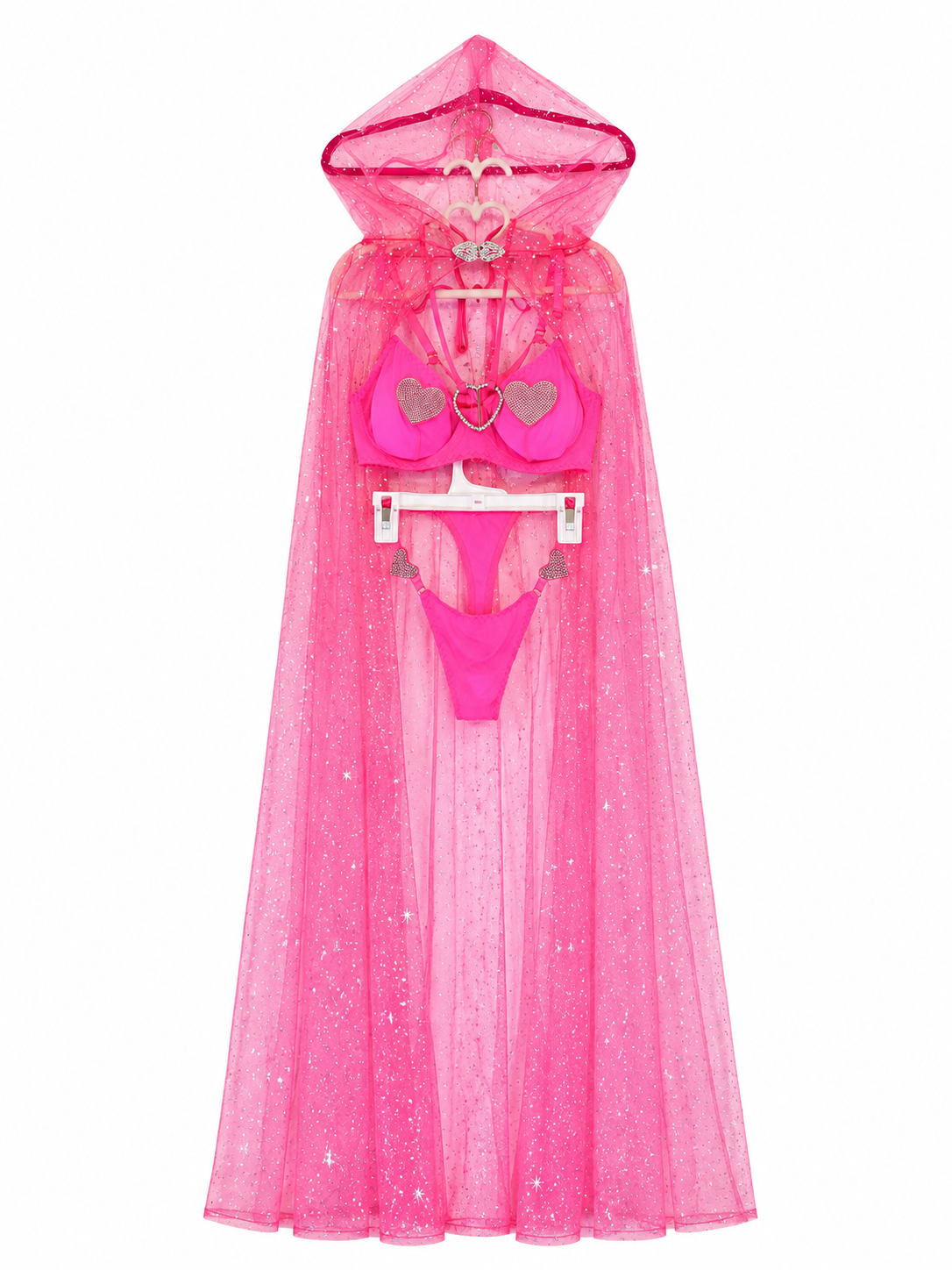 Hot pink sparkly princess costume